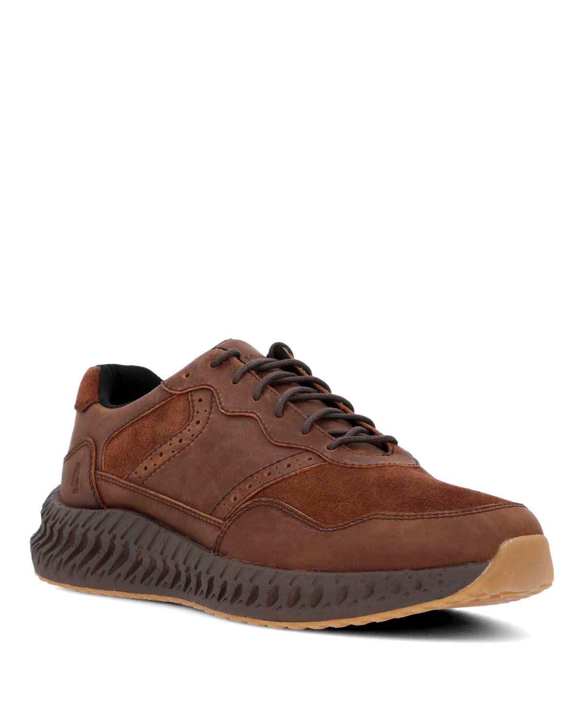 Zapatilla Cuero Hombre Spinal Brio Café