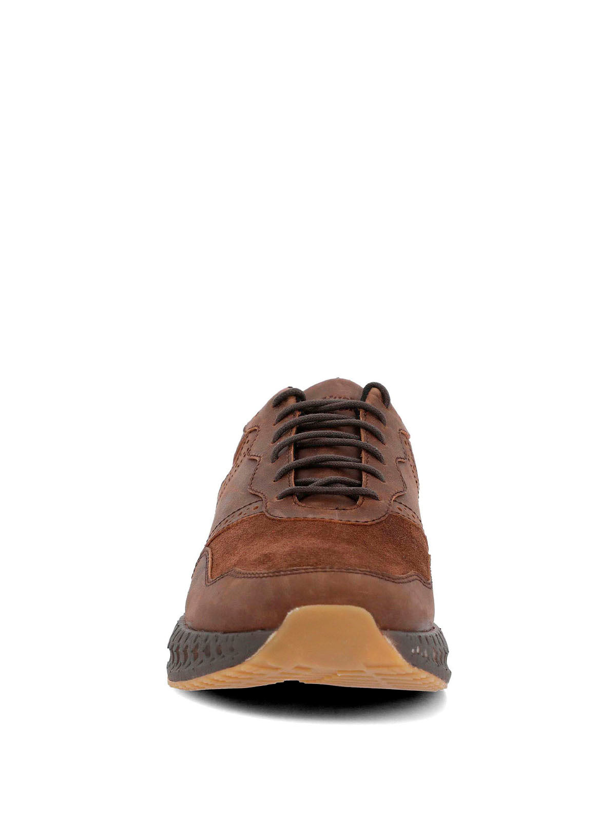 Zapatilla Cuero Hombre Spinal Brio Café