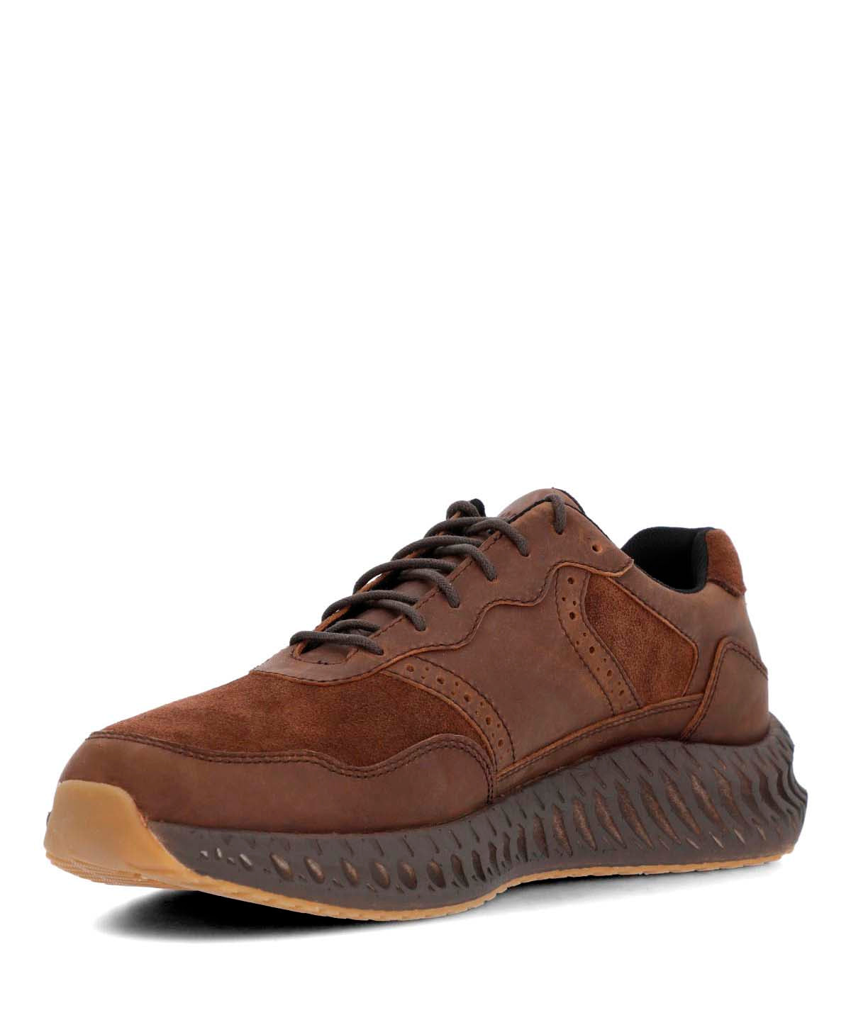Zapatilla Cuero Hombre Spinal Brio Café