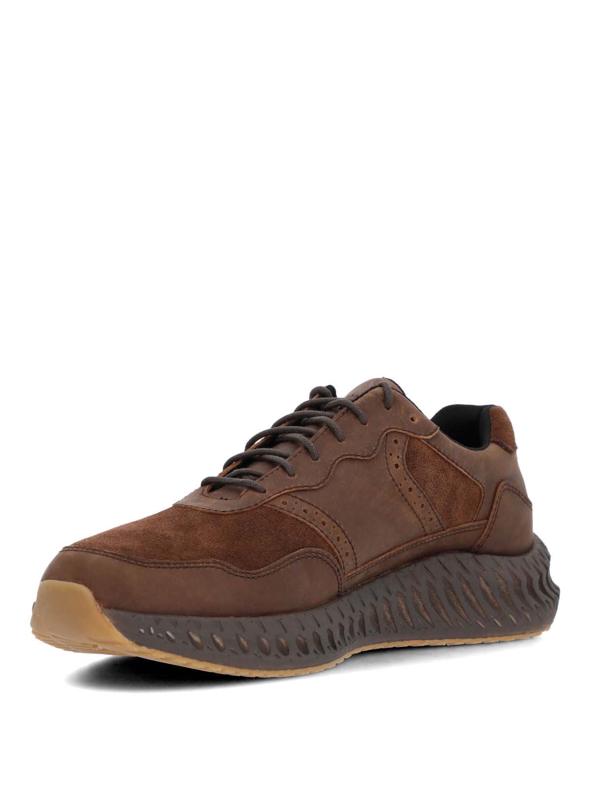 Zapatilla Cuero Hombre Spinal Brio Café