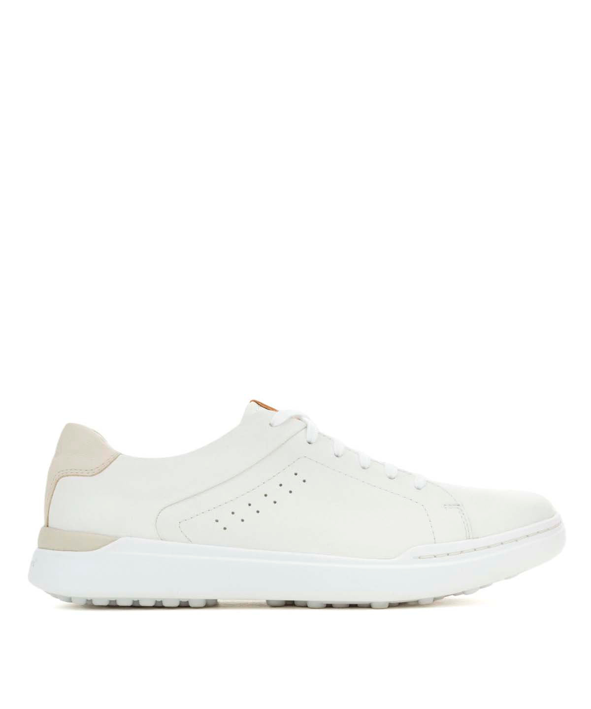 Zapatilla Cuero Hombre Wes Laceup Blanca