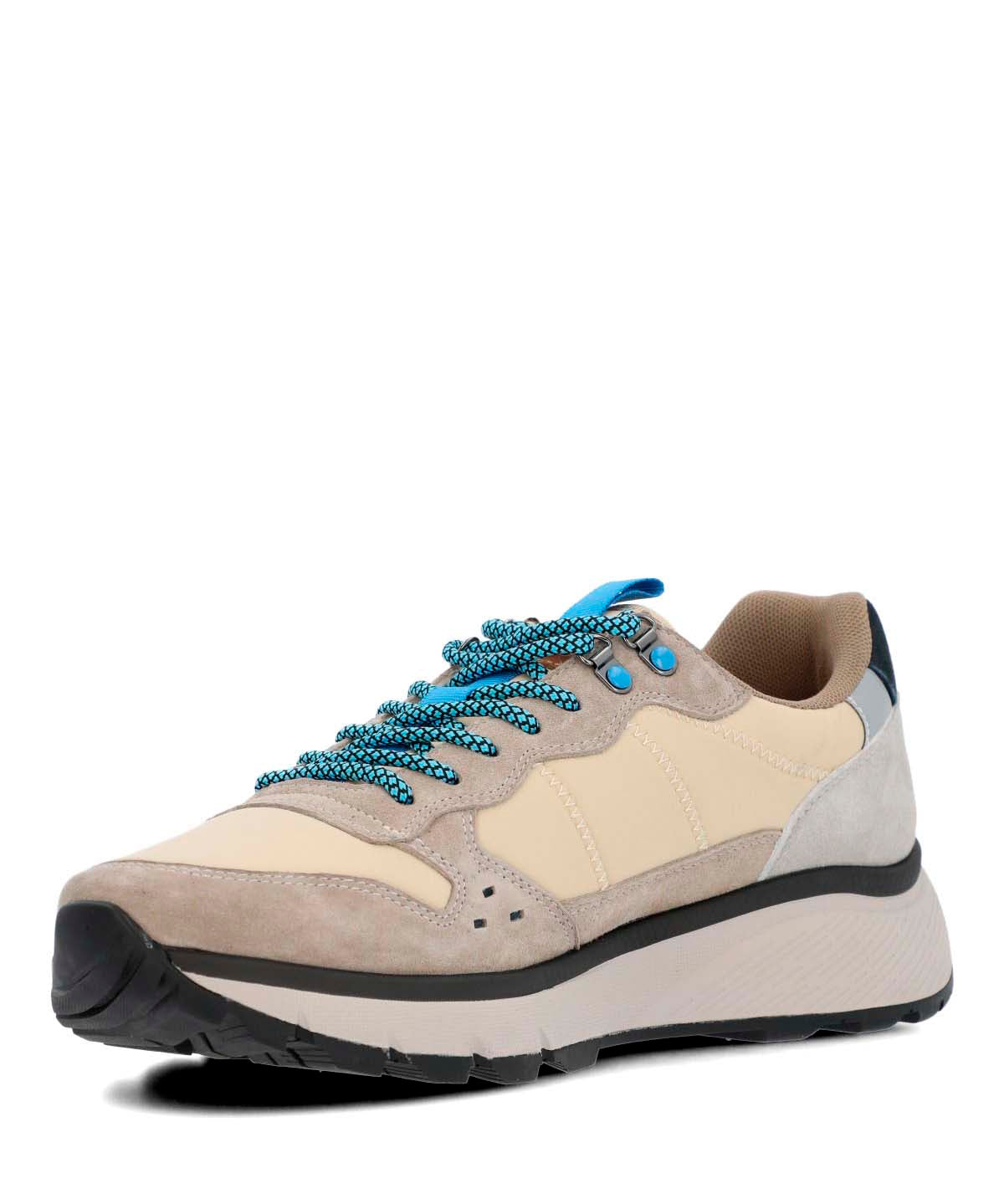 Zapatilla Cuero Hombre Lux Beige