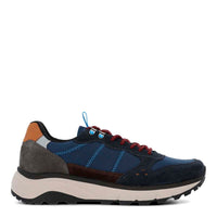 Zapatilla Cuero Hombre Lux Azul