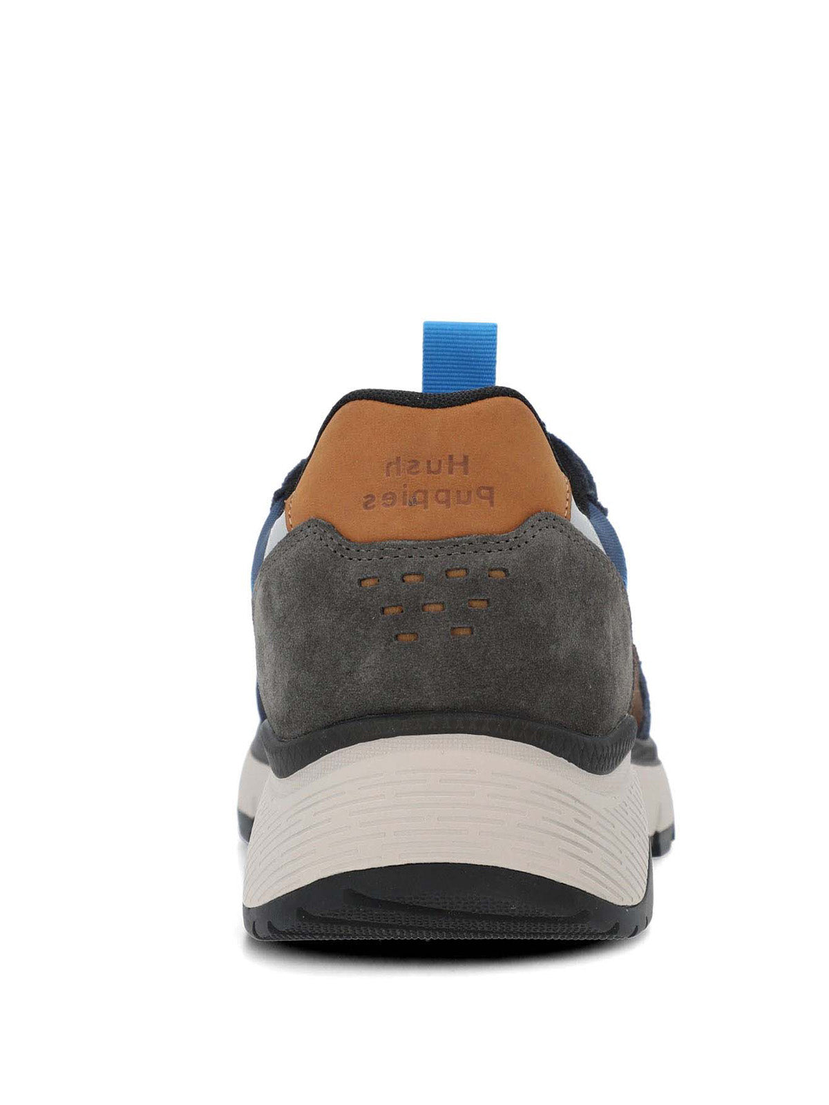 Zapatilla Cuero Hombre Lux Azul