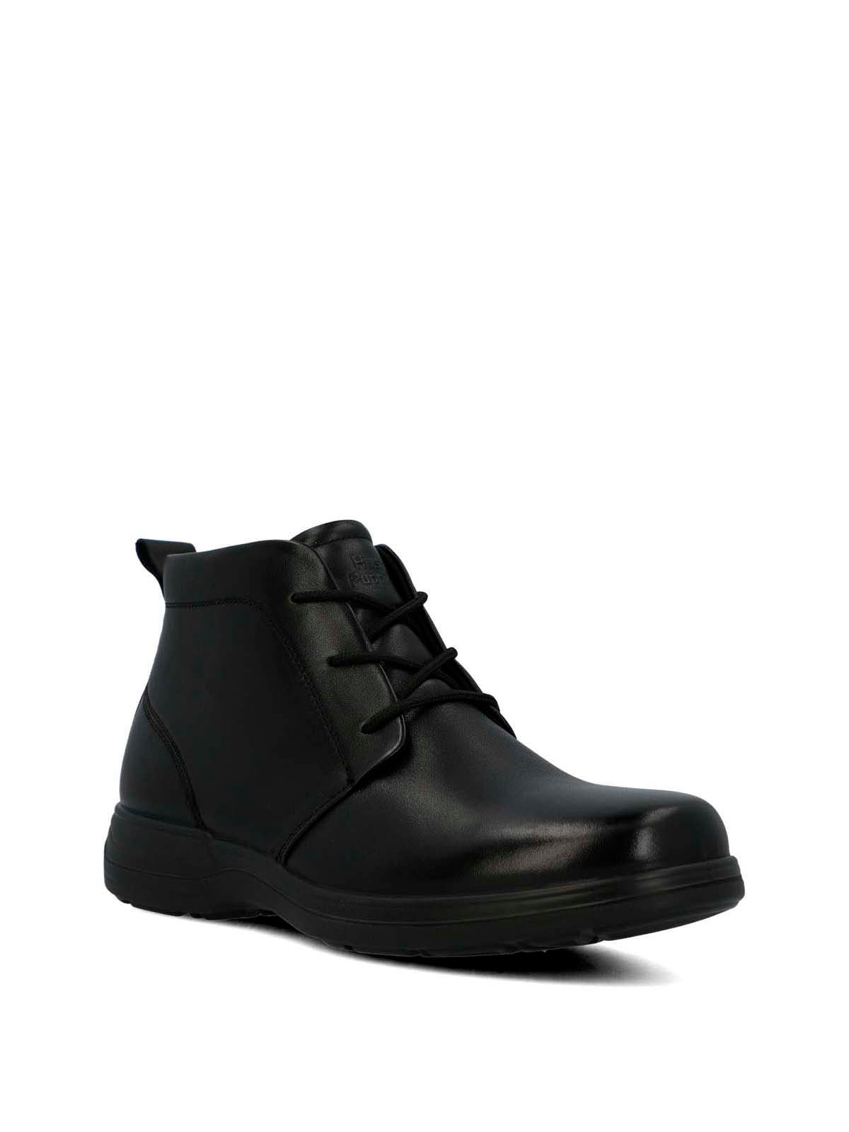 Botin Cuero Hombre Ansel Negro | Hush Puppies