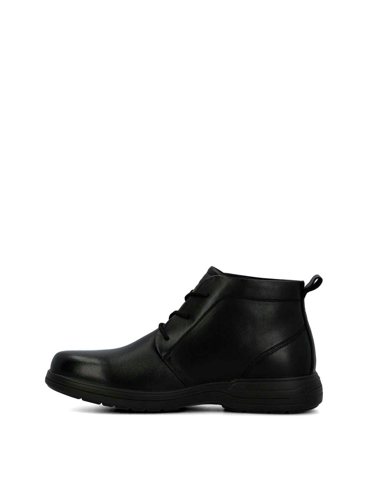 Botin Cuero Hombre Ansel Negro | Hush Puppies
