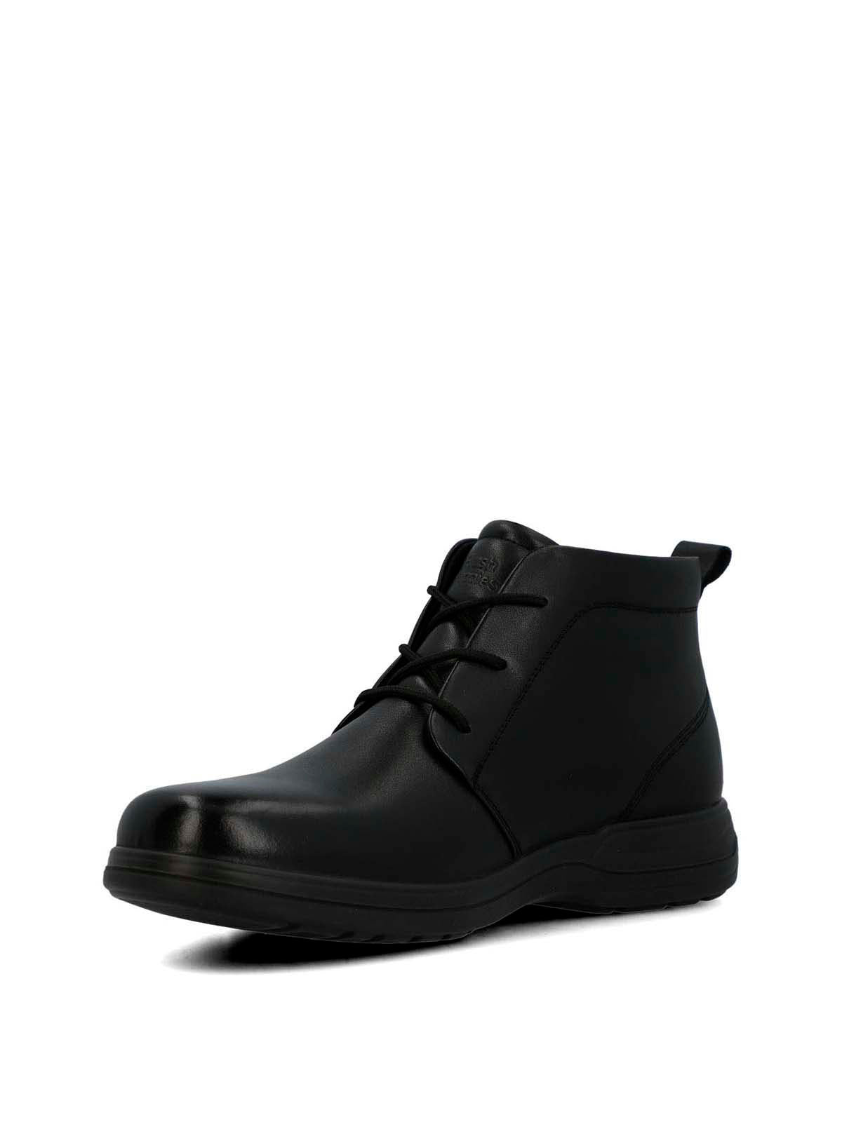 Botin Cuero Hombre Ansel Negro | Hush Puppies