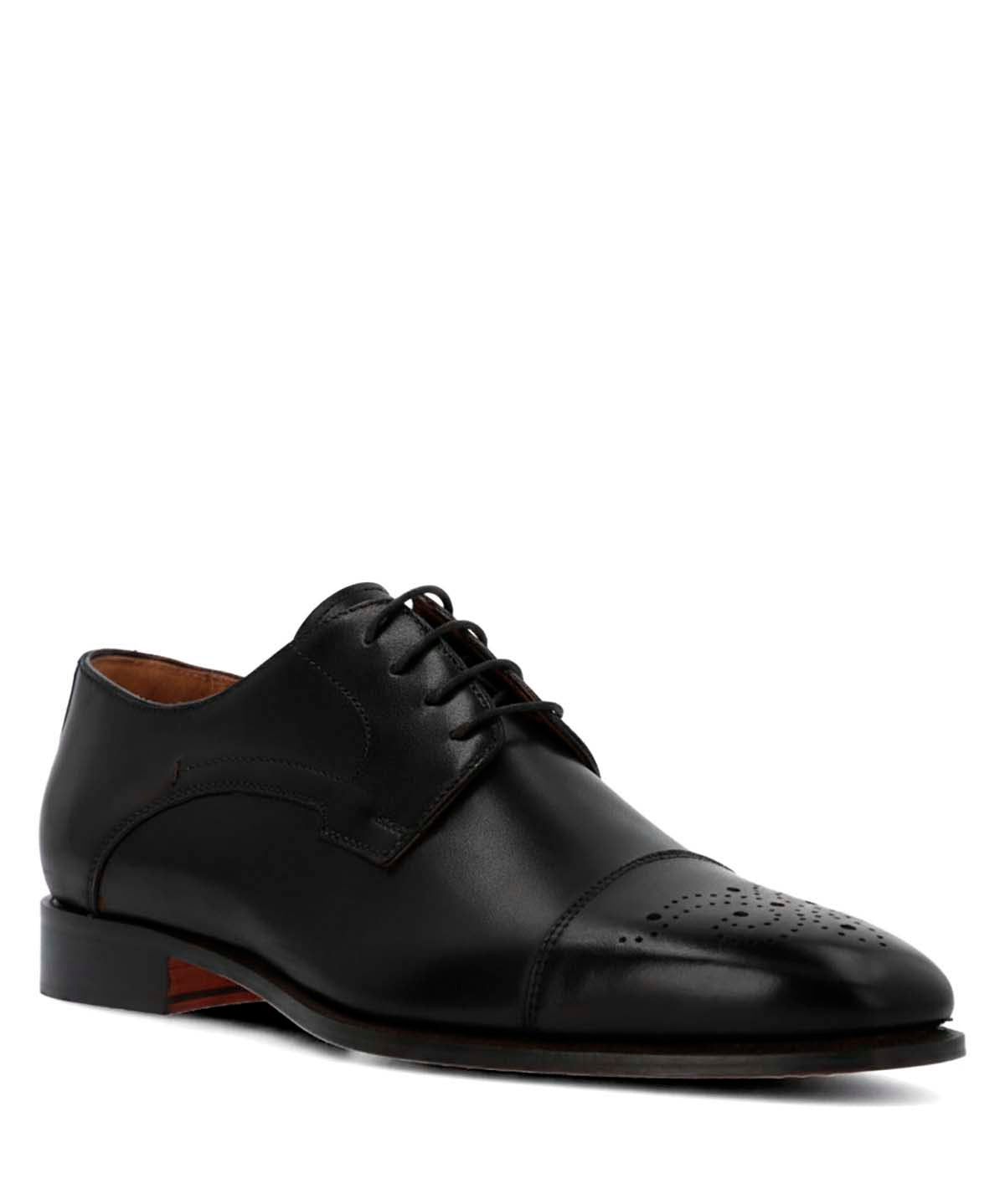 Zapato Italiano Cuero Luggi Negro