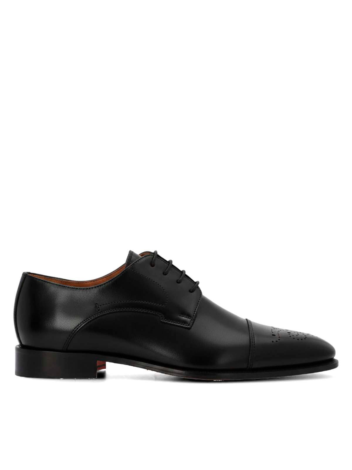 Zapato Italiano Cuero Luggi Negro