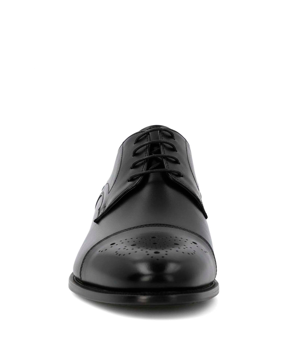 Zapato Italiano Cuero Luggi Negro