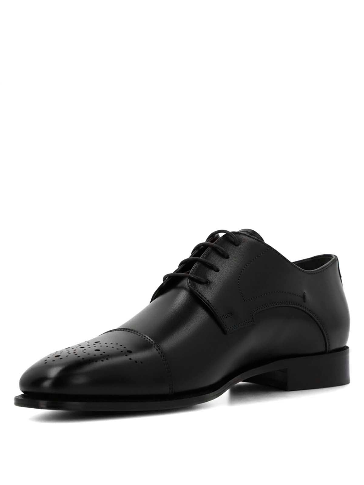 Zapato Italiano Cuero Luggi Negro