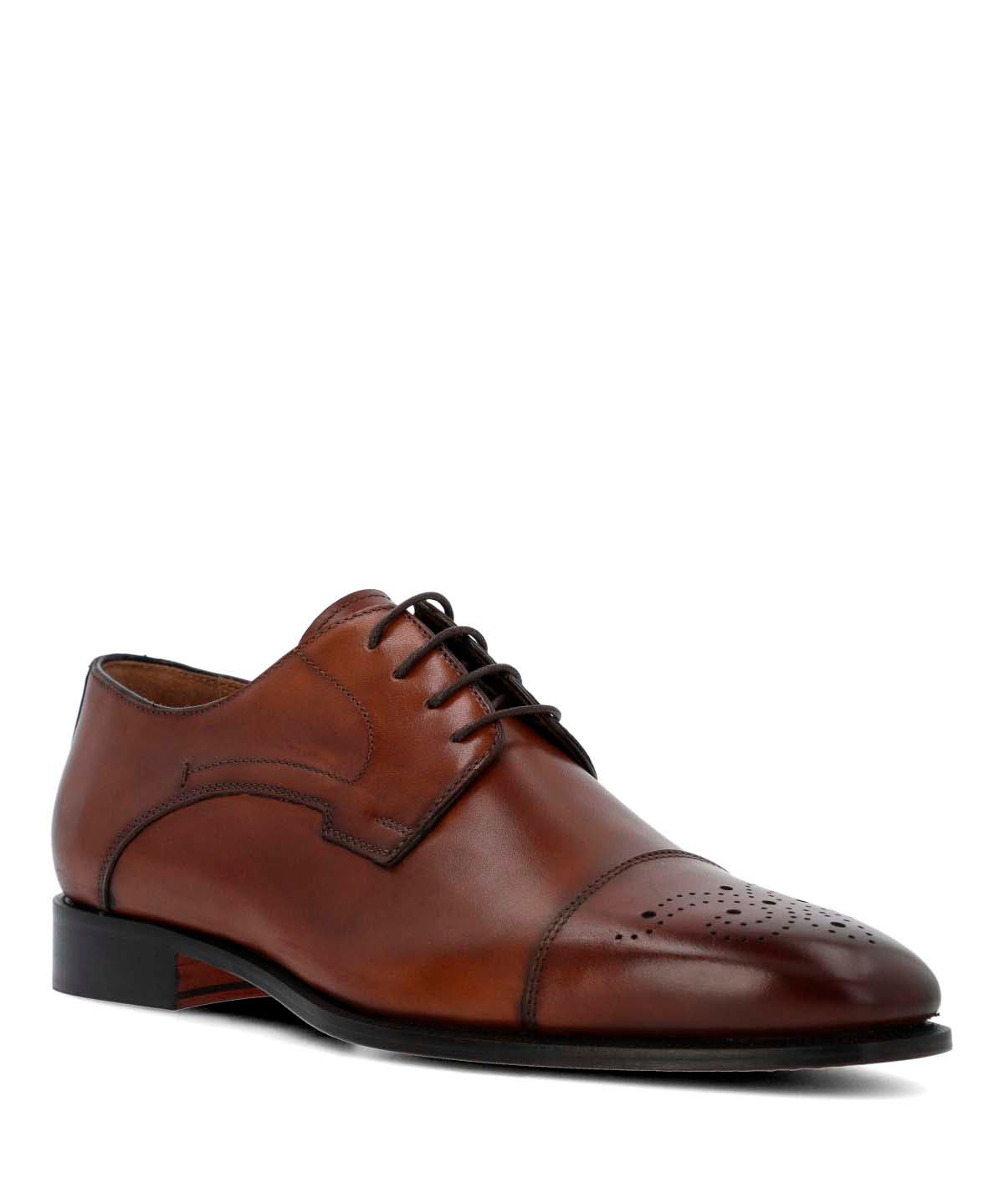 Zapato Italiano Cuero Luggi Café