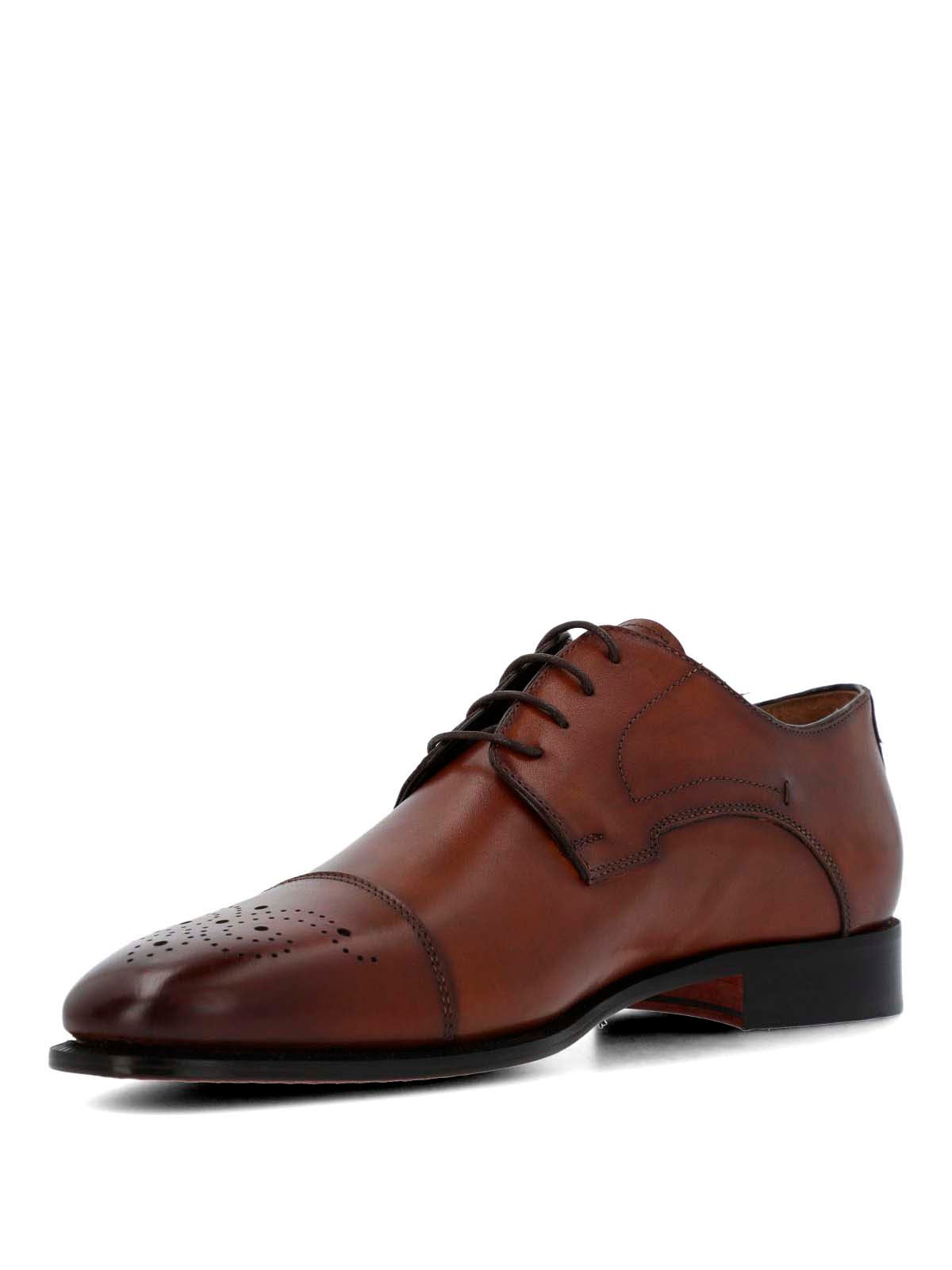 Zapato Italiano Cuero Luggi Café