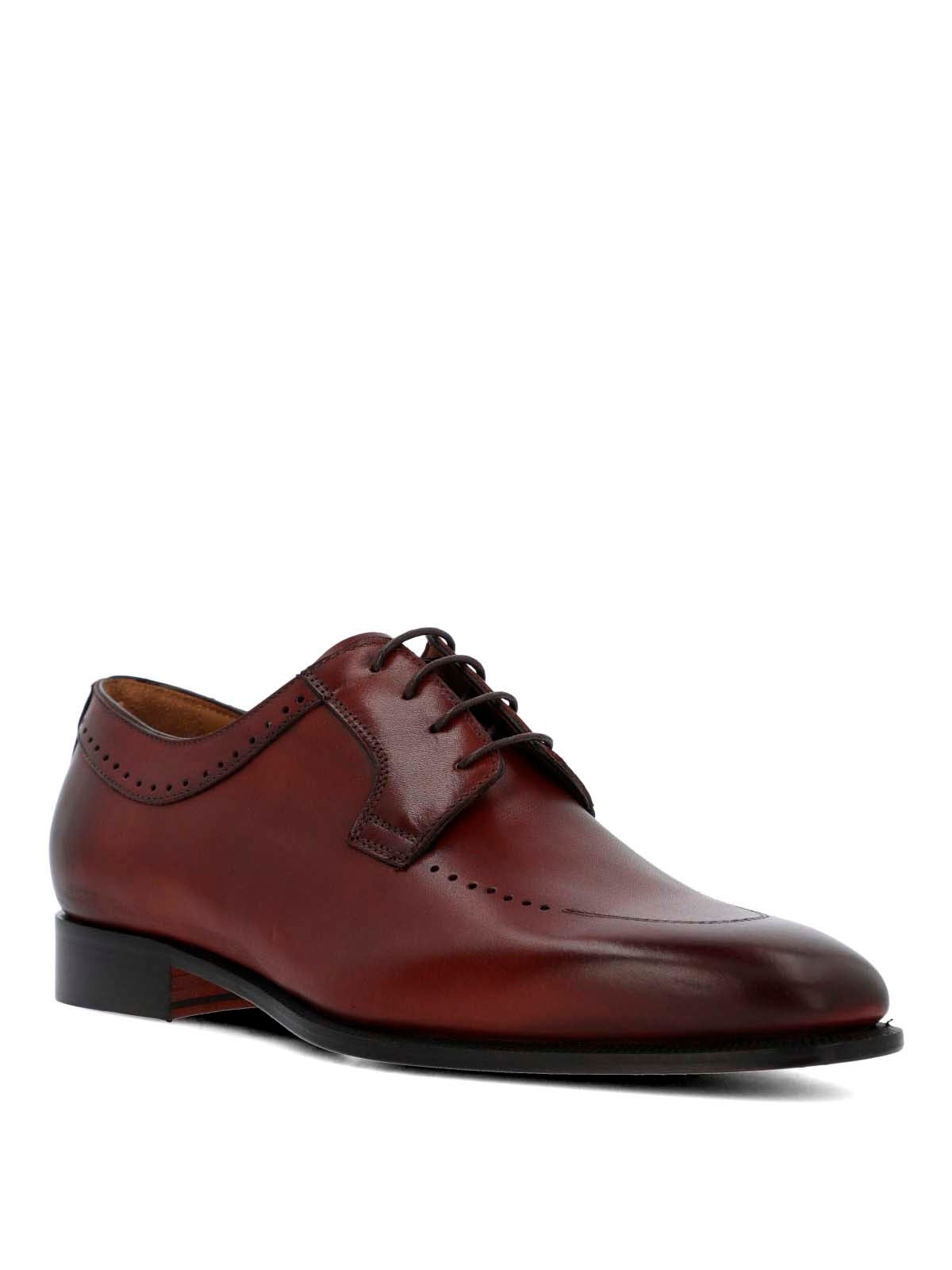 Zapato Italiano Cuero Letto Café