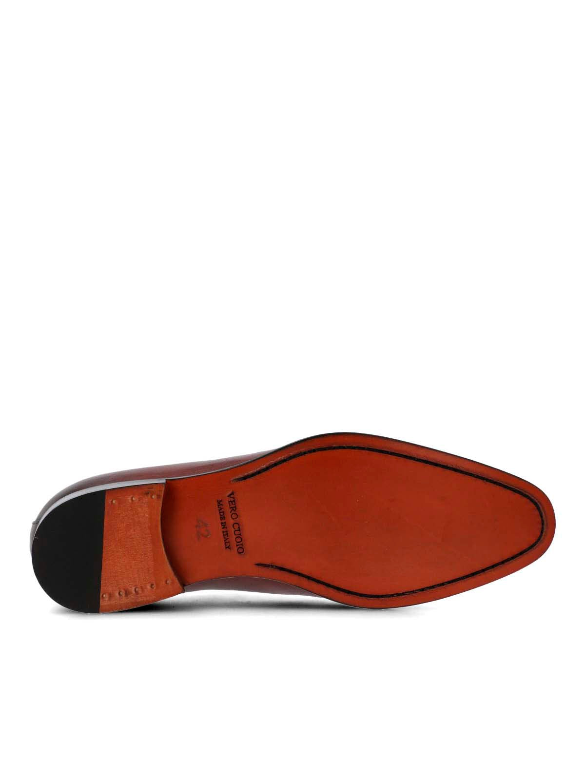 Zapato Italiano Cuero Letto Café