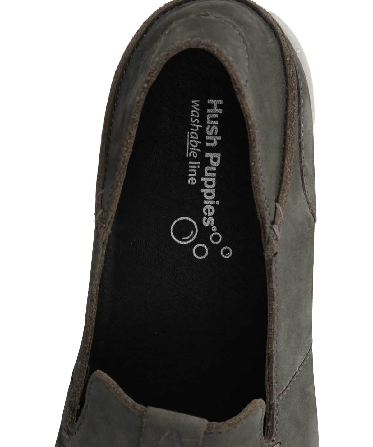 Mocasin Cuero Hombre Welsh Gris Hush Puppies