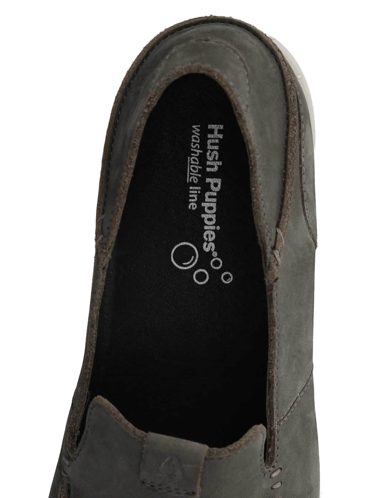 Mocasin Cuero Hombre Welsh Gris Hush Puppies