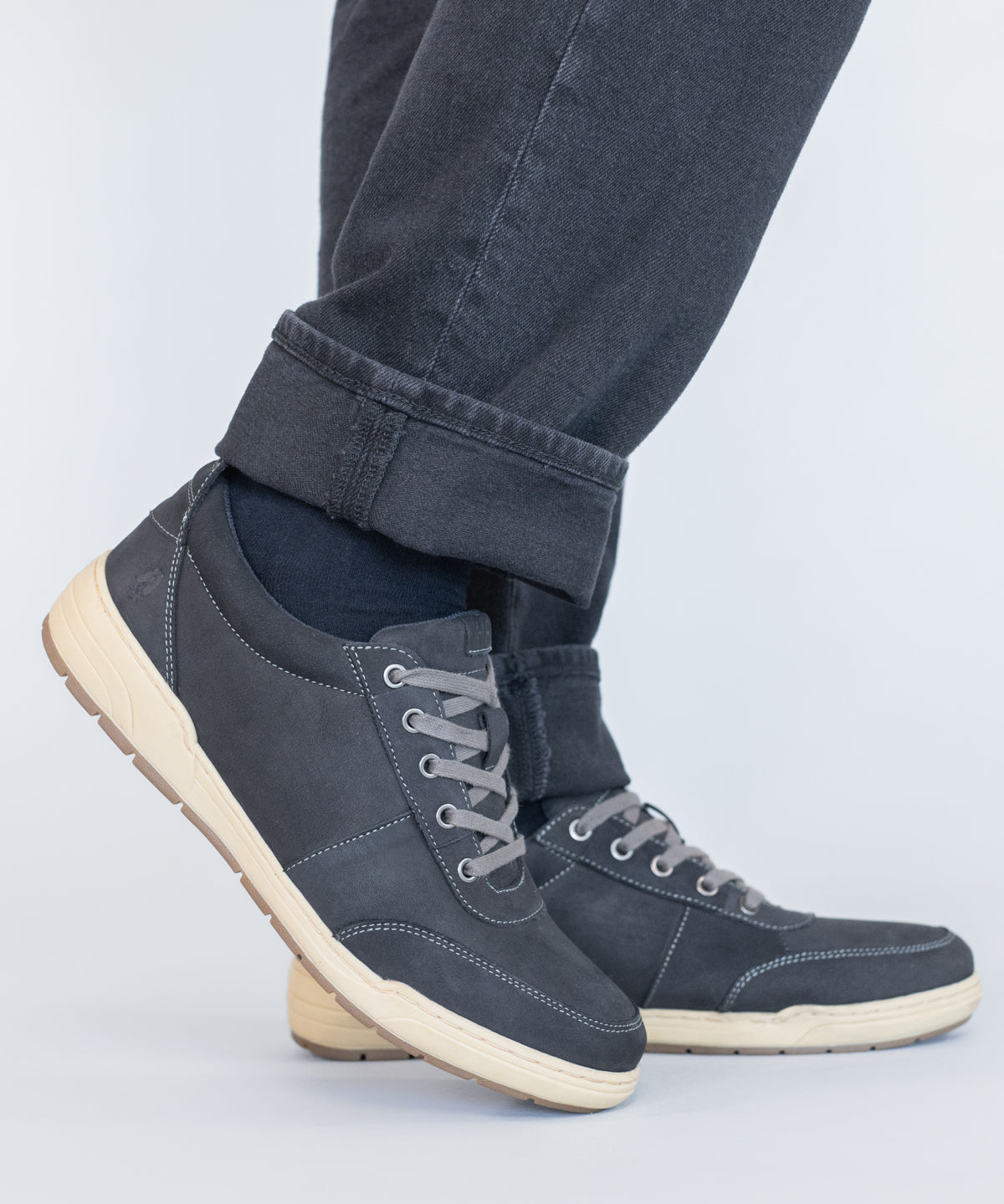 Zapatilla Cuero Hombre Draper Gris | Hush Puppies