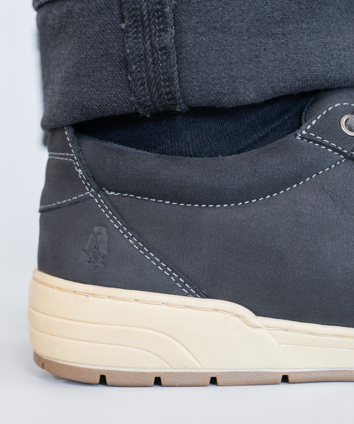 Zapatilla Cuero Hombre Draper Gris | Hush Puppies