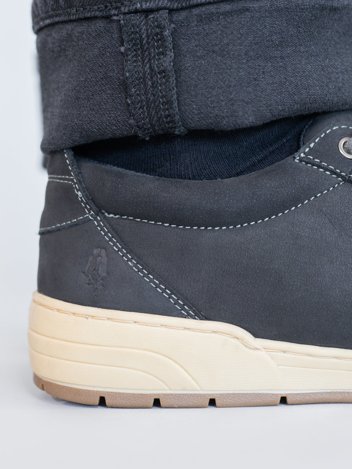 Zapatilla Cuero Hombre Draper Gris | Hush Puppies