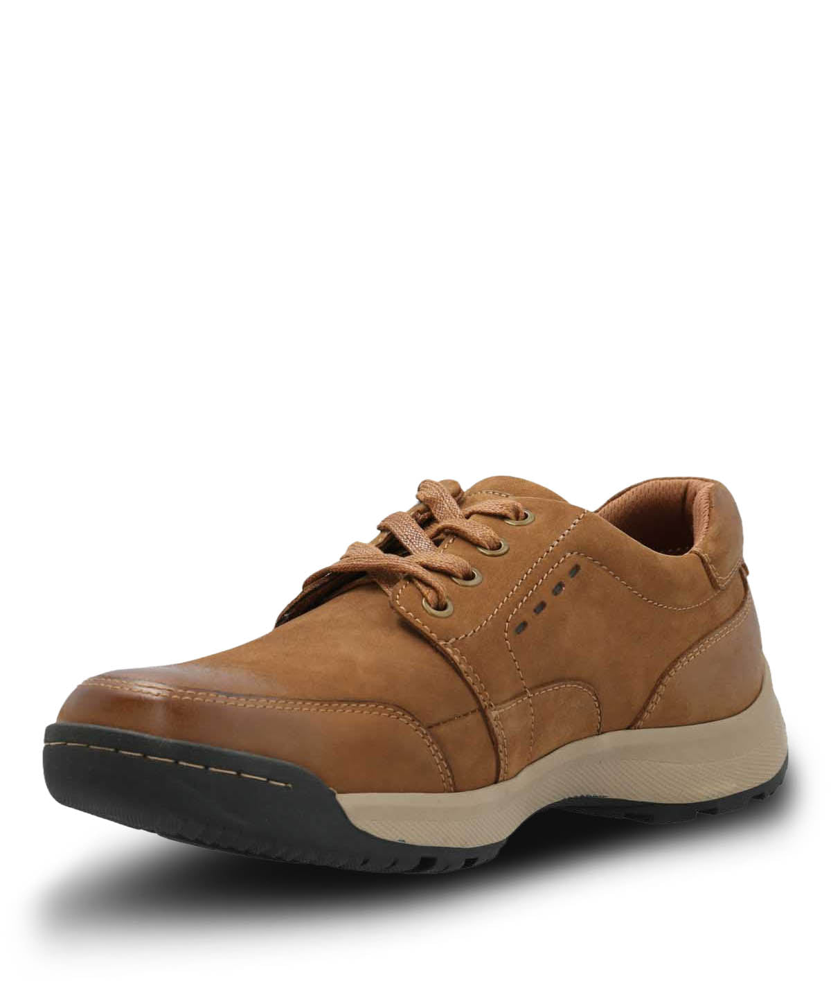 Zapato Cuero Hombre Duran Café Hush Puppies