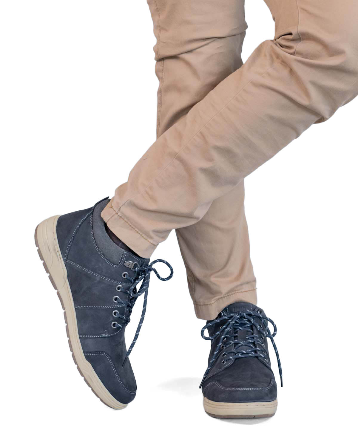 Botin Cuero Hombre Fiord Gris Oscuro Hush Puppies