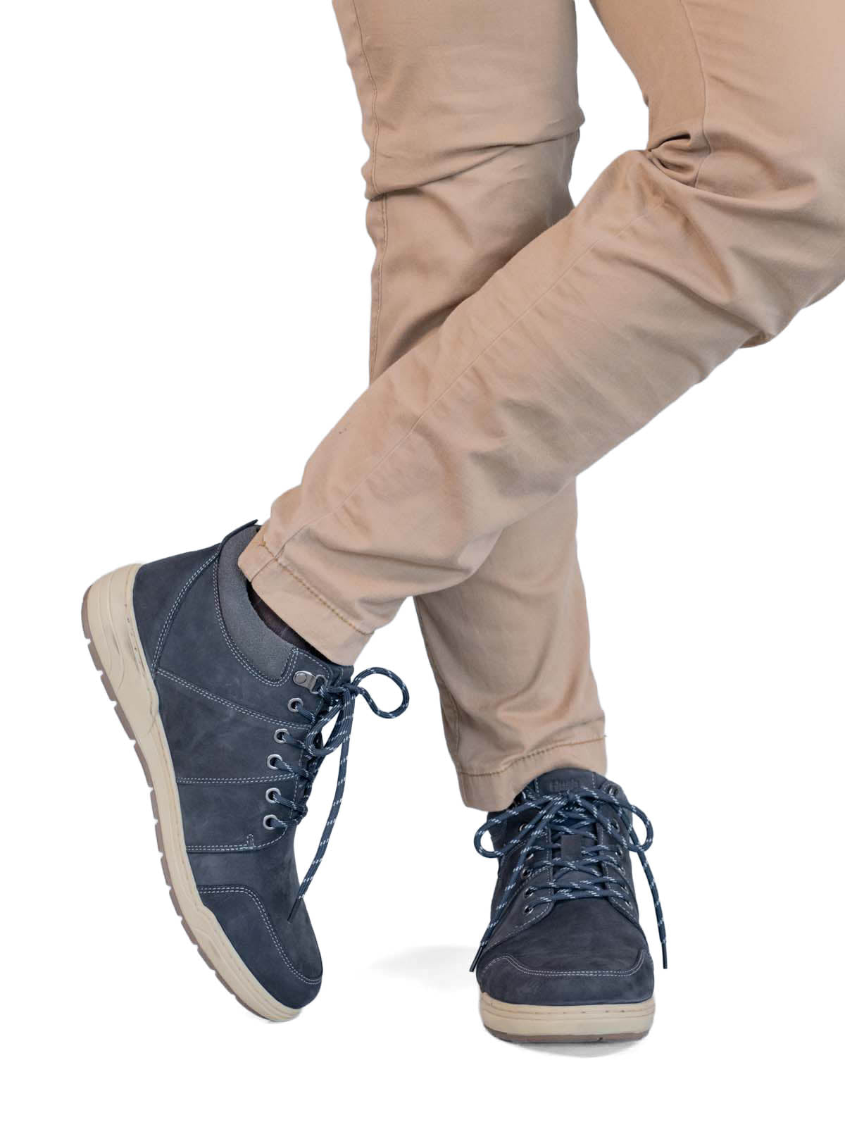 Botin Cuero Hombre Fiord Gris Oscuro Hush Puppies