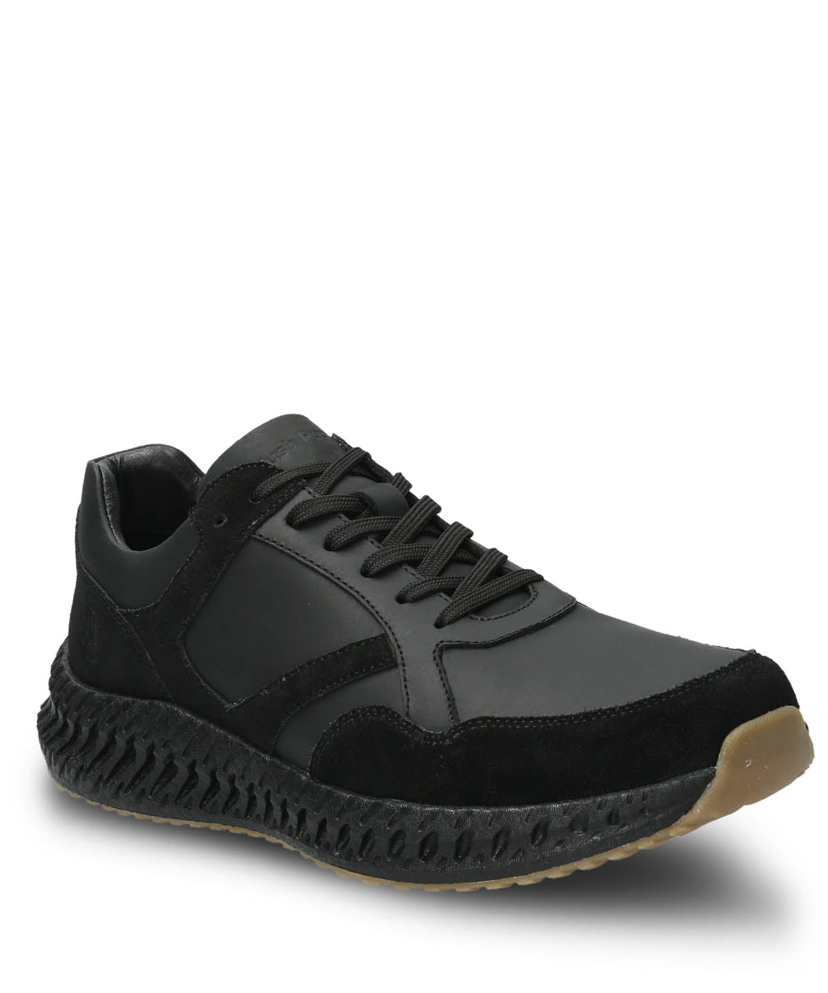 Zapatilla Cuero Hombre Spinal Explore Negro | Hush Puppies