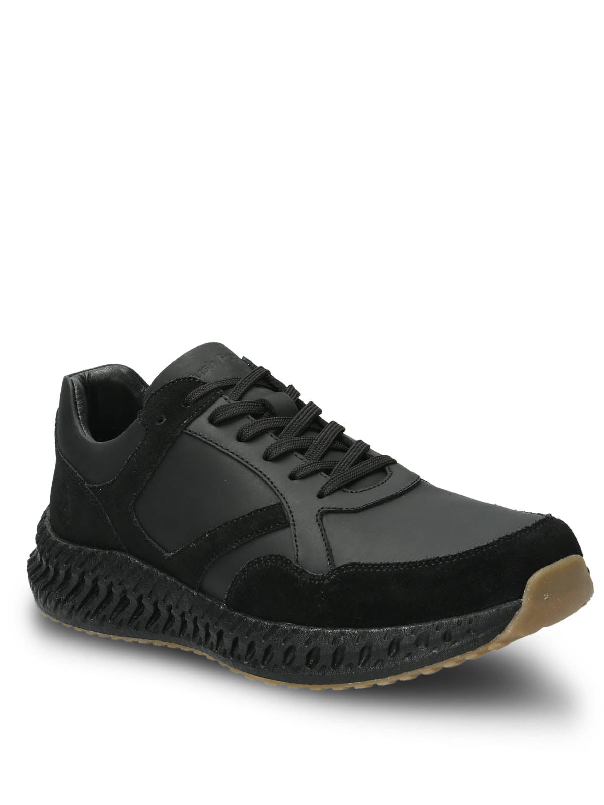 Zapatilla Cuero Hombre Spinal Explore Negro | Hush Puppies