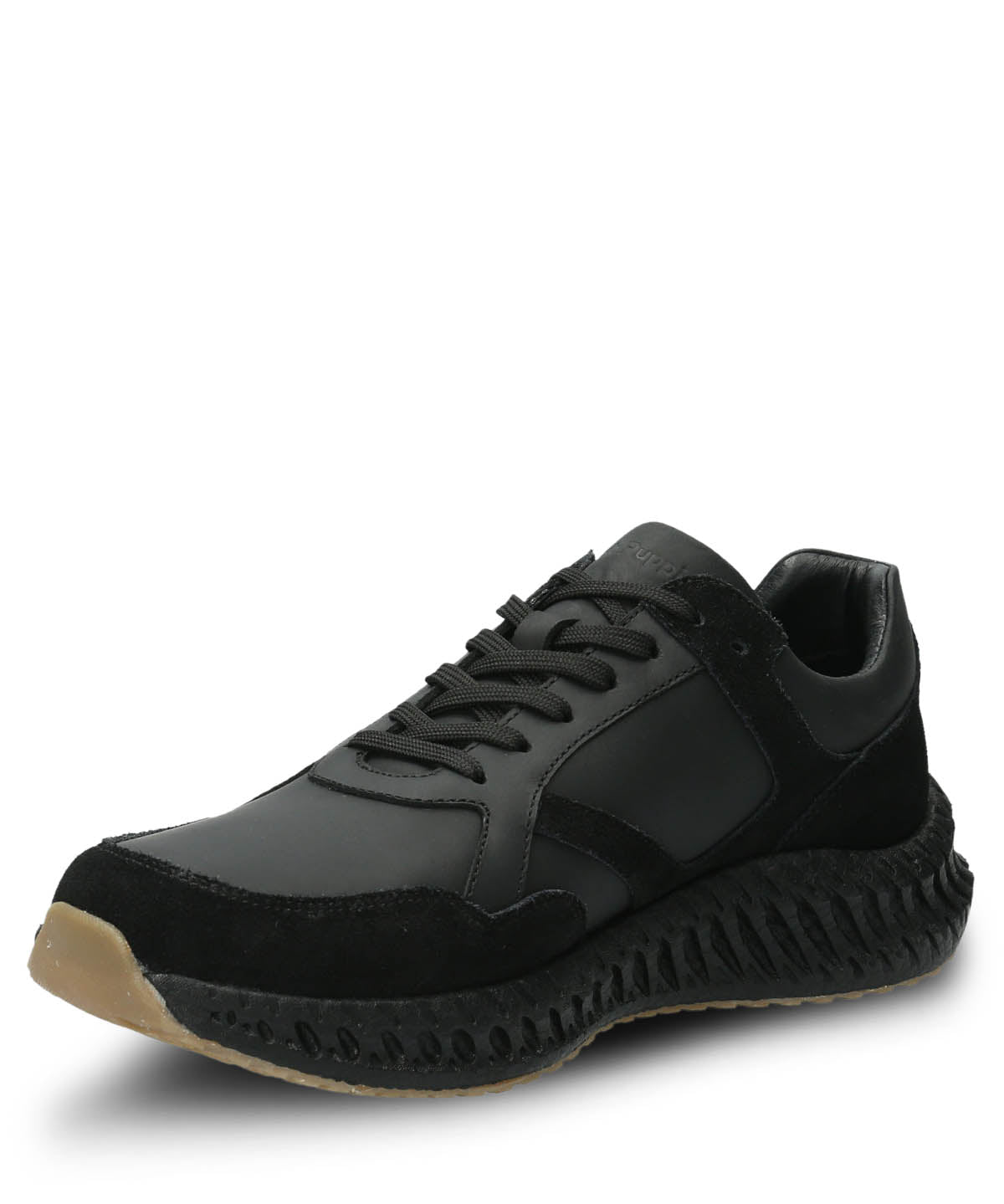 Zapatilla Cuero Hombre Spinal Explore Negro | Hush Puppies