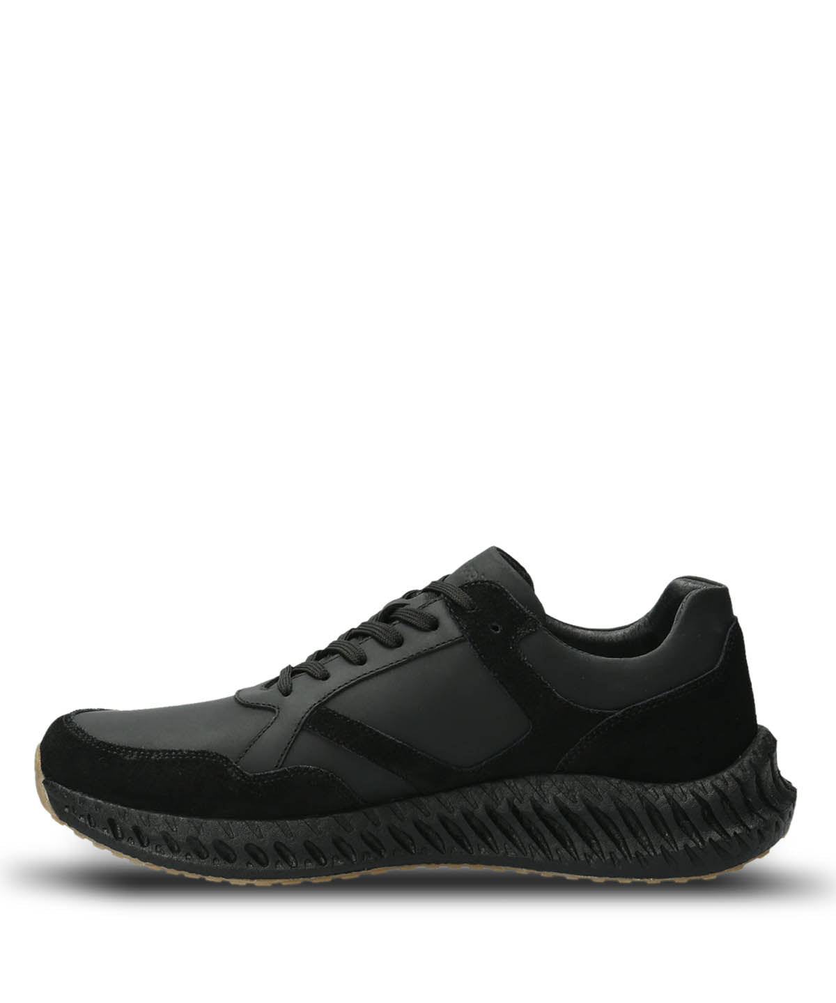 Zapatilla Cuero Hombre Spinal Explore Negro | Hush Puppies