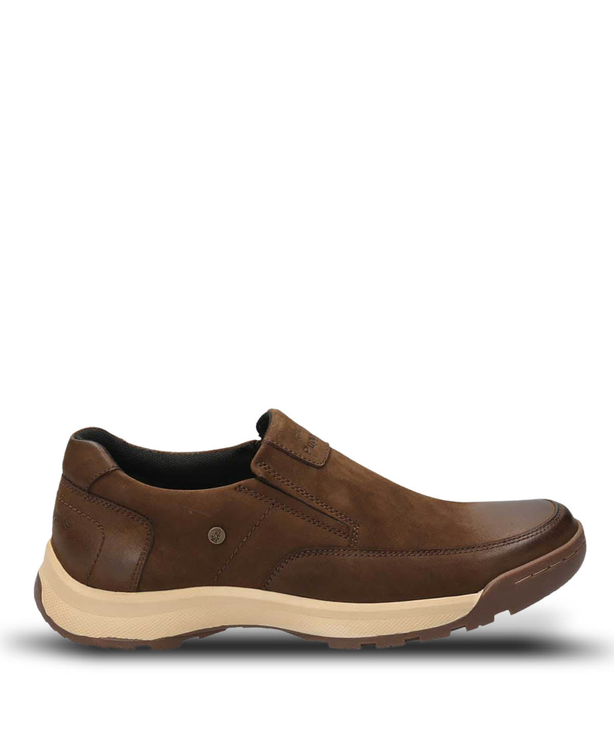 Slip On Cuero Hombre Consin Café | Hush Puppies