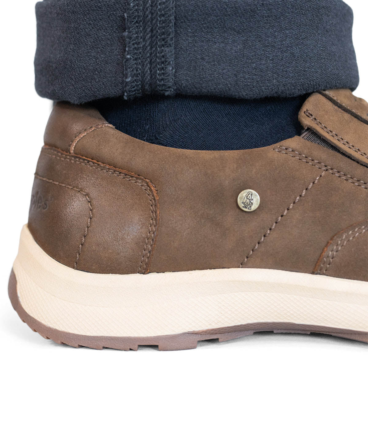 Slip On Cuero Hombre Consin Café | Hush Puppies