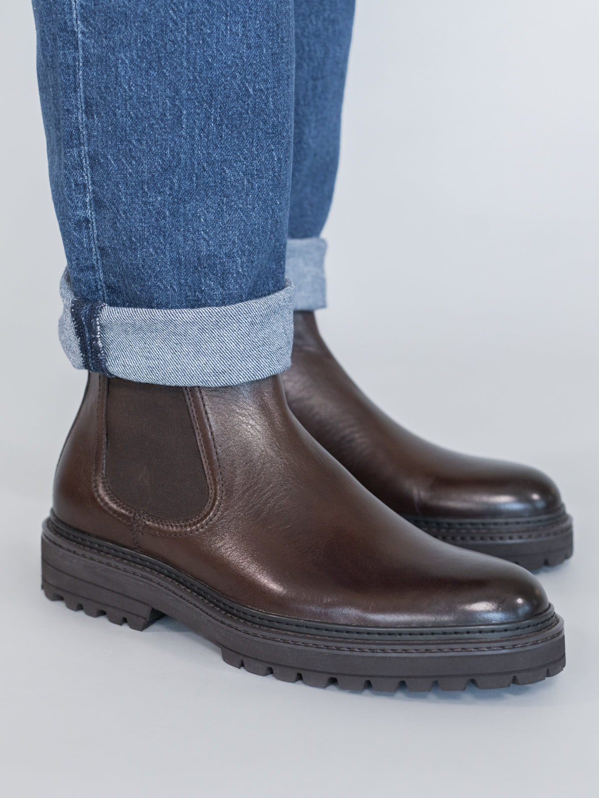 Botin Cuero Hombre Fort Café