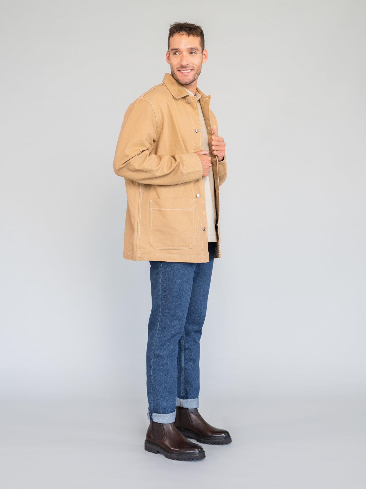 Botin Cuero Hombre Fort Café