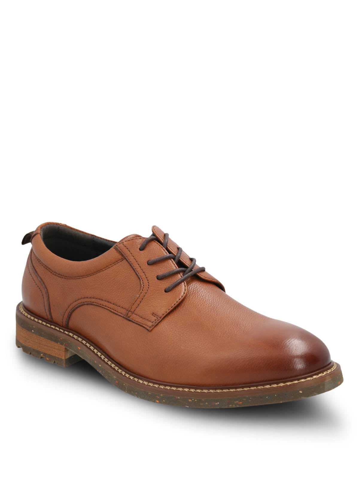 Zapato Cuero Hombre Hinton Café Claro