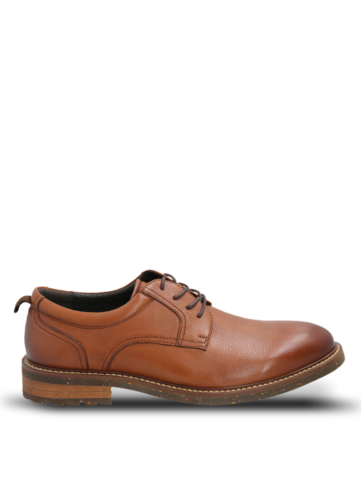 Zapato Cuero Hombre Hinton Café Claro