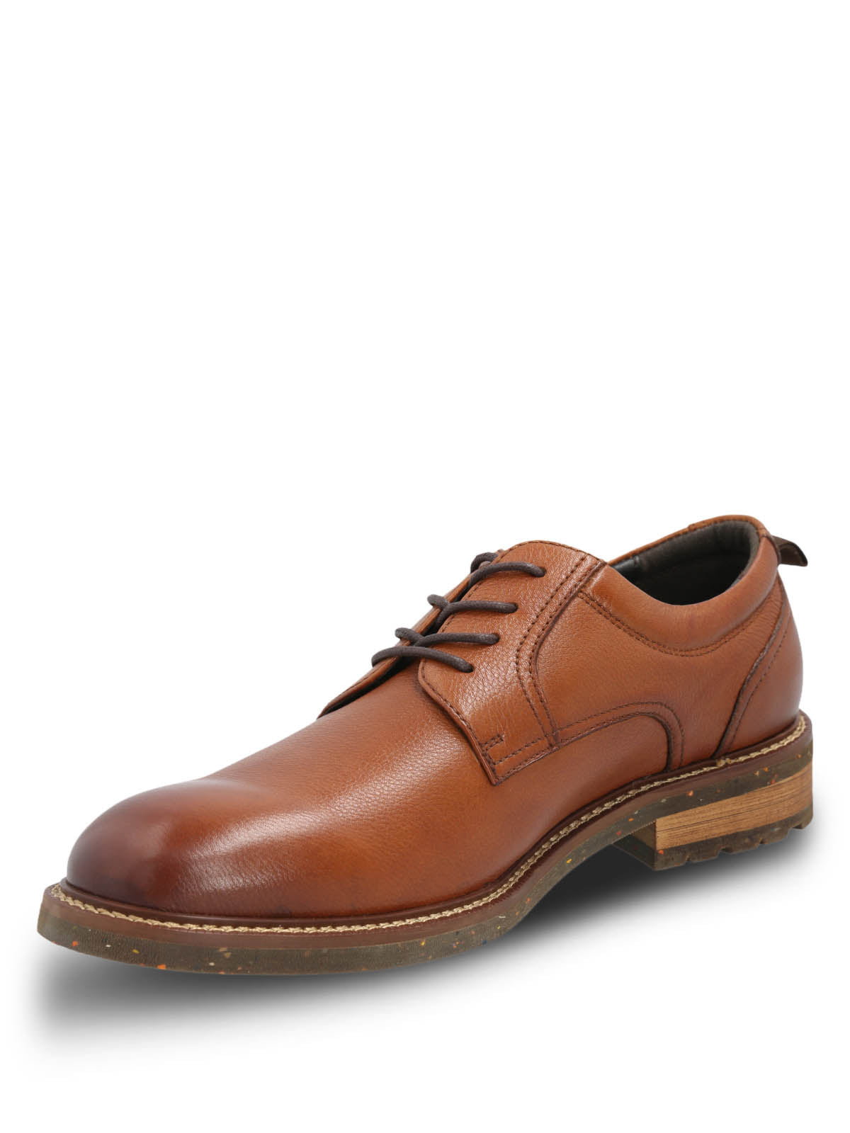 Zapato Cuero Hombre Hinton Café Claro