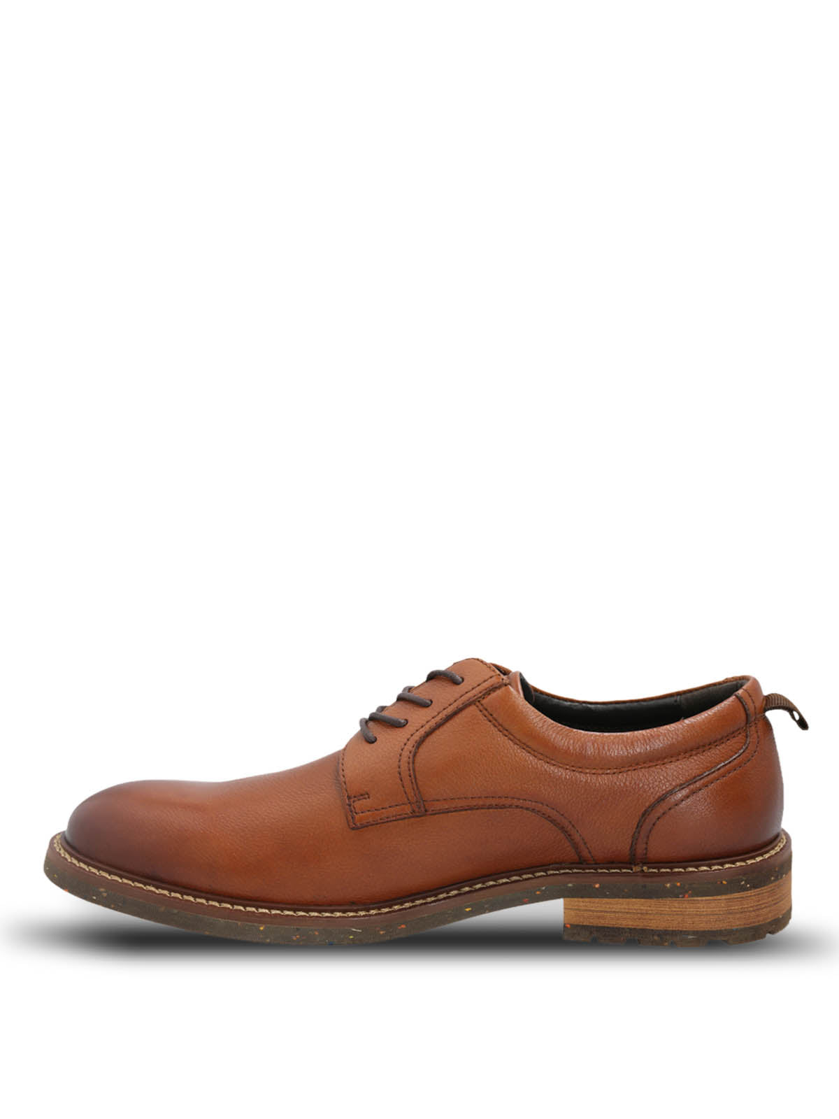 Zapato Cuero Hombre Hinton Café Claro