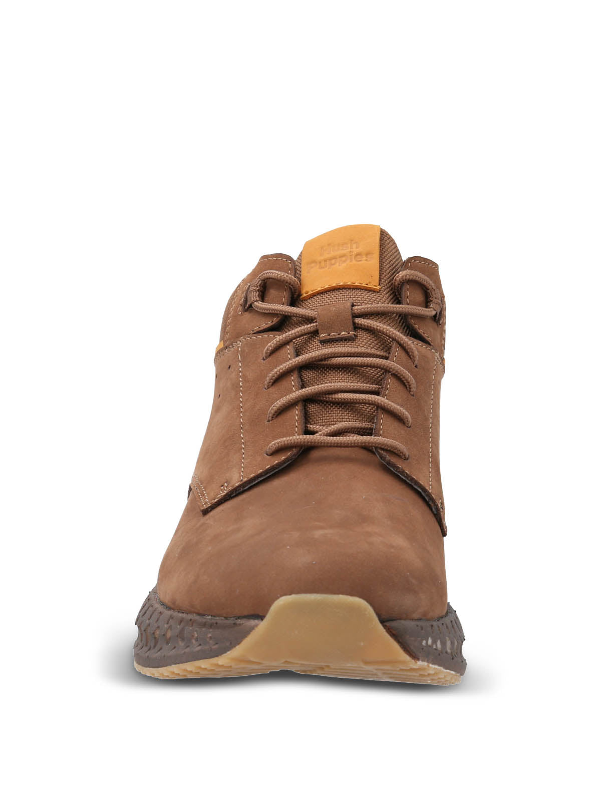 Botin Cuero Spinal Bootee Café Hush Puppies