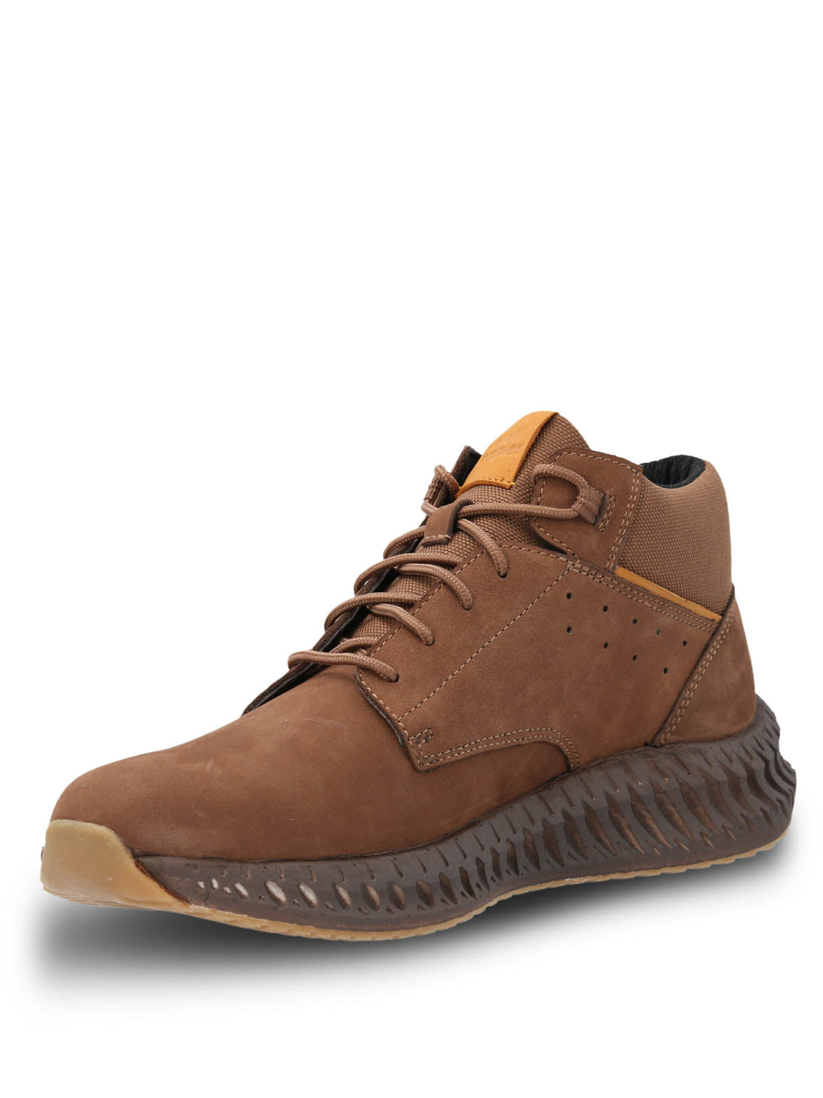 Botin Cuero Spinal Bootee Café Hush Puppies