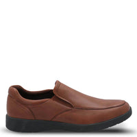 Slip On Cuero Hombre Spinal Urban Café | Hush Puppies