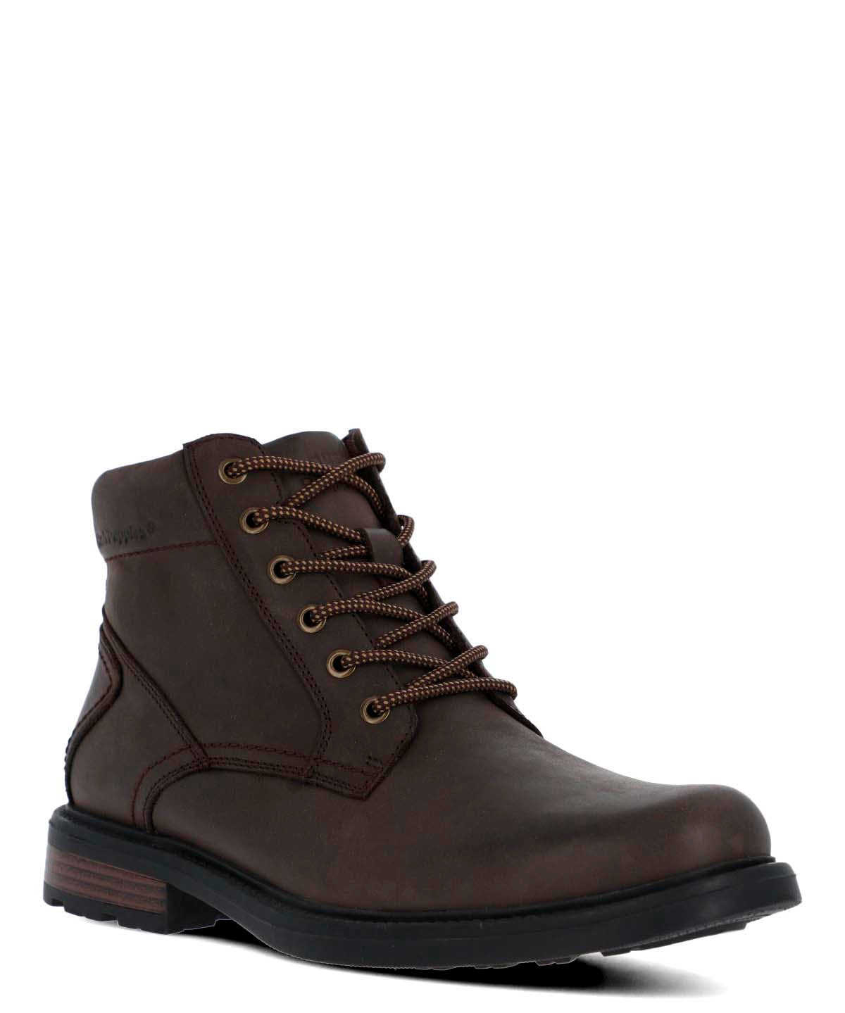 Botin Cuero Hombre Quero Café Oscuro