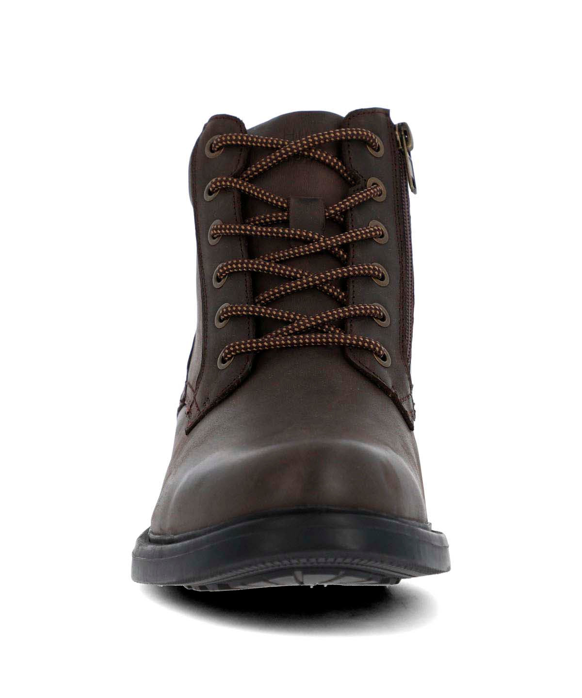 Botin Cuero Hombre Quero Café Oscuro
