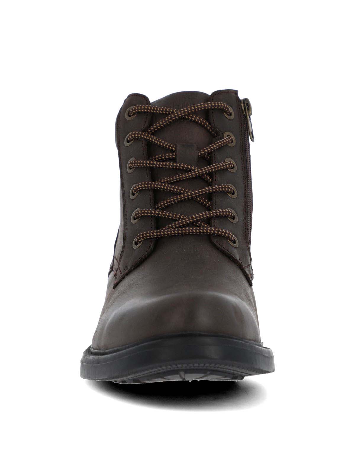 Botin Cuero Hombre Quero Café Oscuro