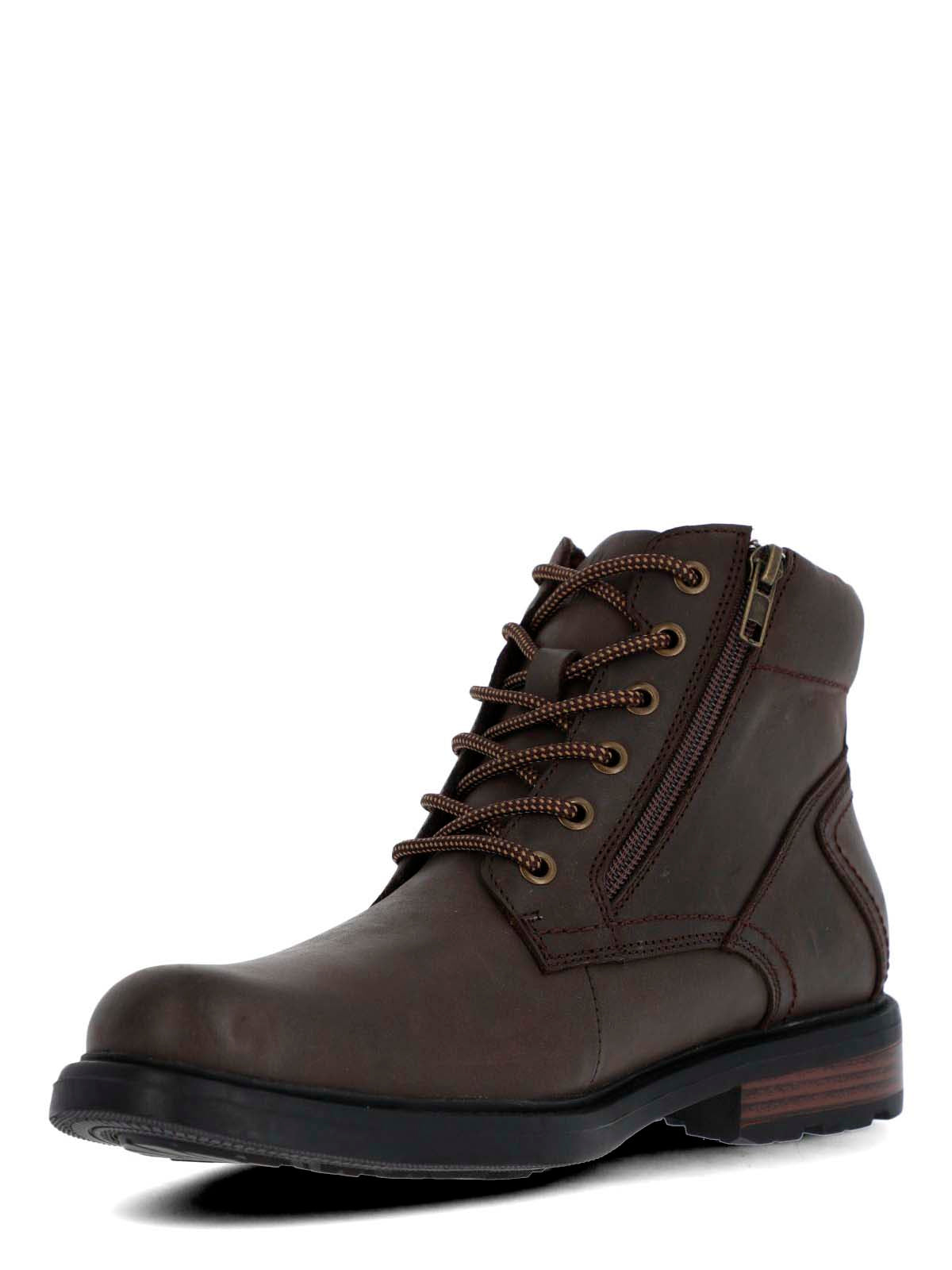 Botin Cuero Hombre Quero Café Oscuro