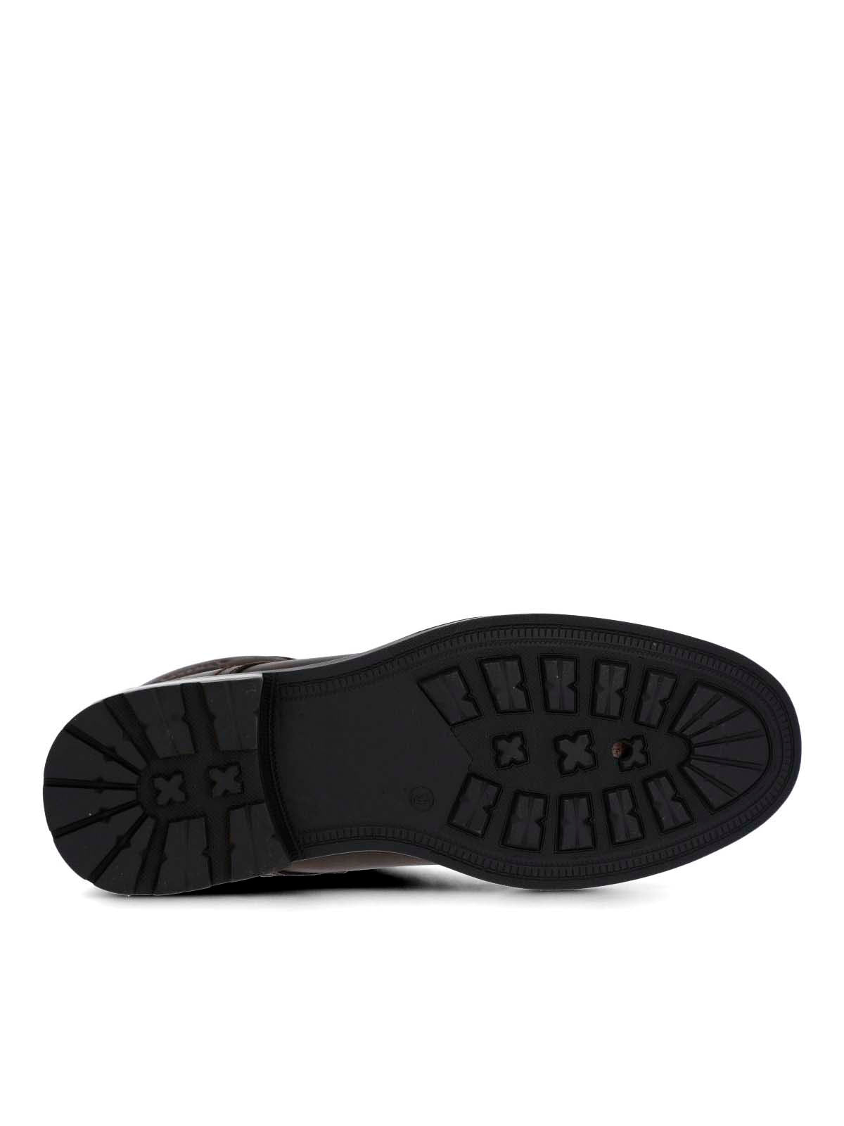 Botin Cuero Hombre Quero Café Oscuro