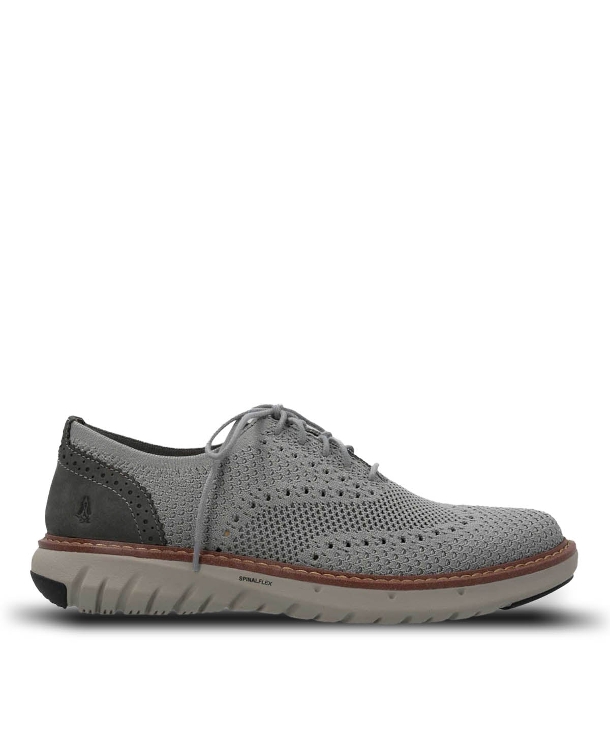 Zapato Smart Hombre Knit Wingtip Gris Hush Puppies