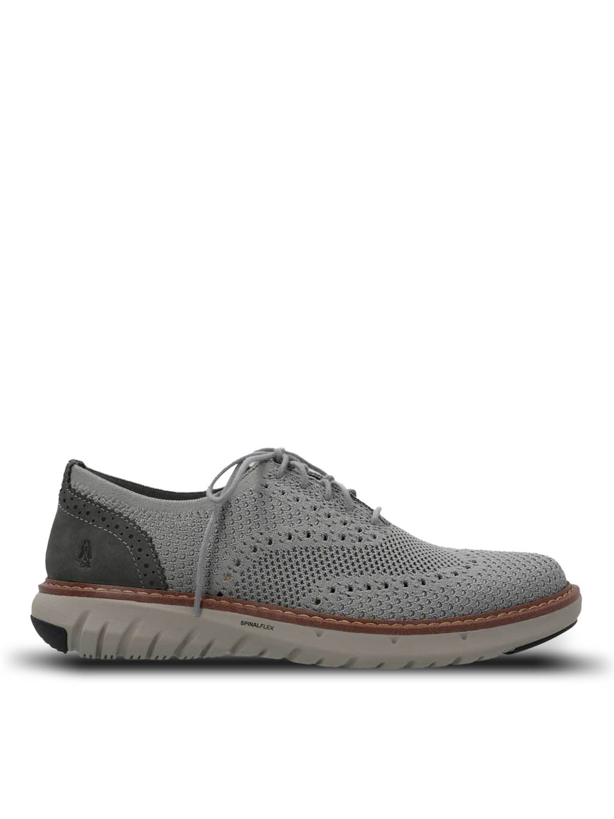 Zapato Smart Hombre Knit Wingtip Gris Hush Puppies