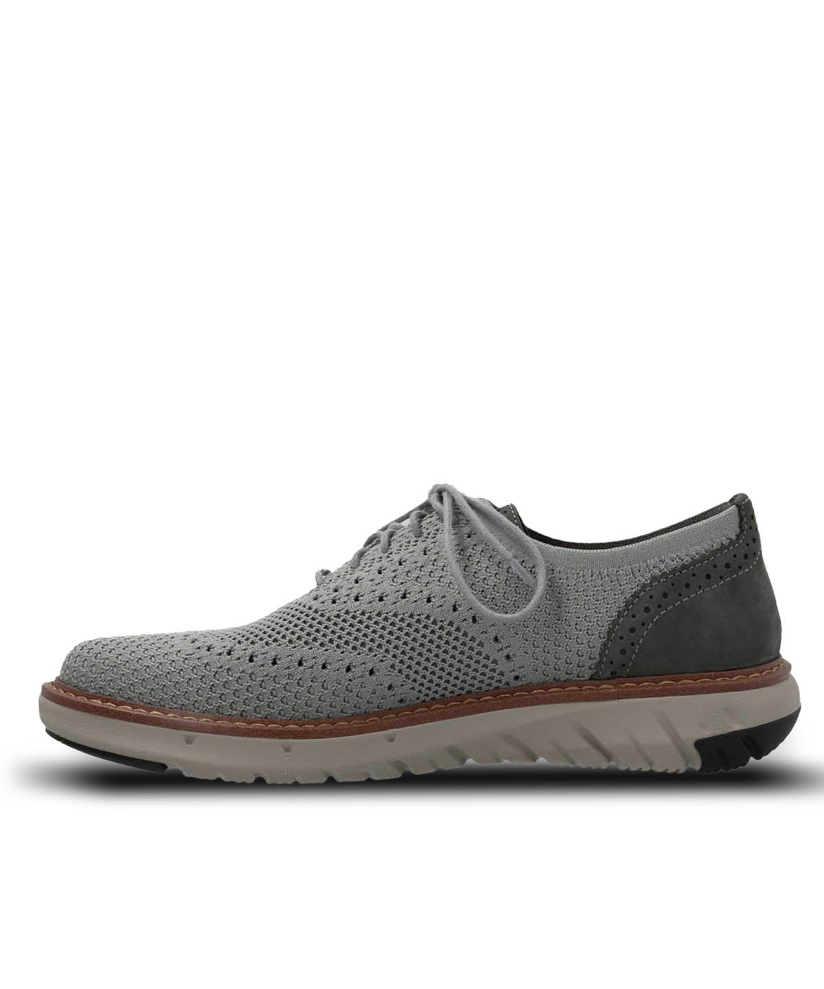 Zapato Smart Hombre Knit Wingtip Gris Hush Puppies